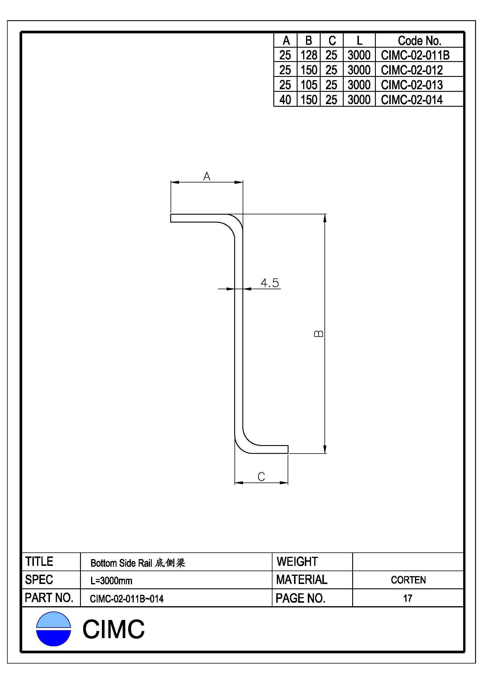 CIMC Chassis Locking Pin CCP2821-00401