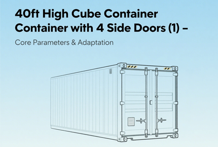 40ft High Cube Container with 4 Side Doors（1） - Core Parameters & Adaptation