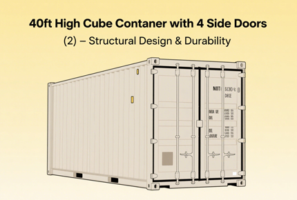 40ft High Cube Container with 4 Side Doors（2） - Structural Design & Durability