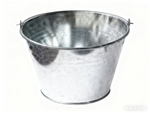 Galvanized Waste Baskets 25Mm Height 10 Liter